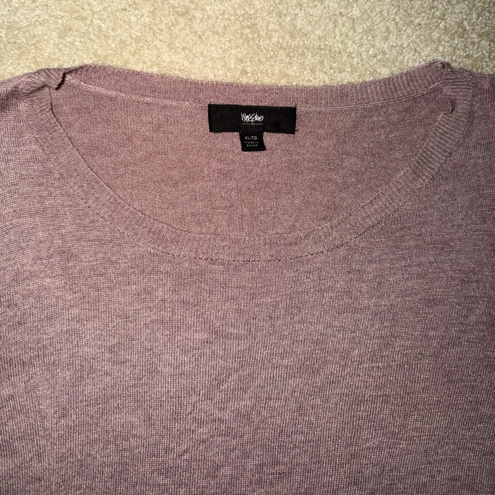 Dusty Mauve Lightweight Long Sleeve Sweater